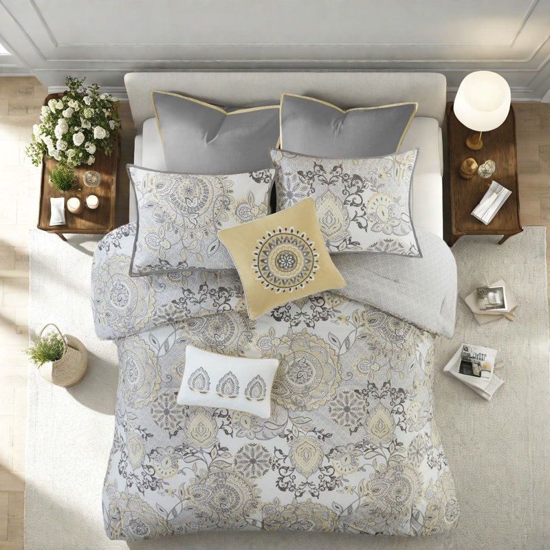 Reversible Bedding Sets Cotton Cal King Floral For Modern Home