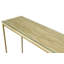 Caledian 116cm Glass Top Console Table