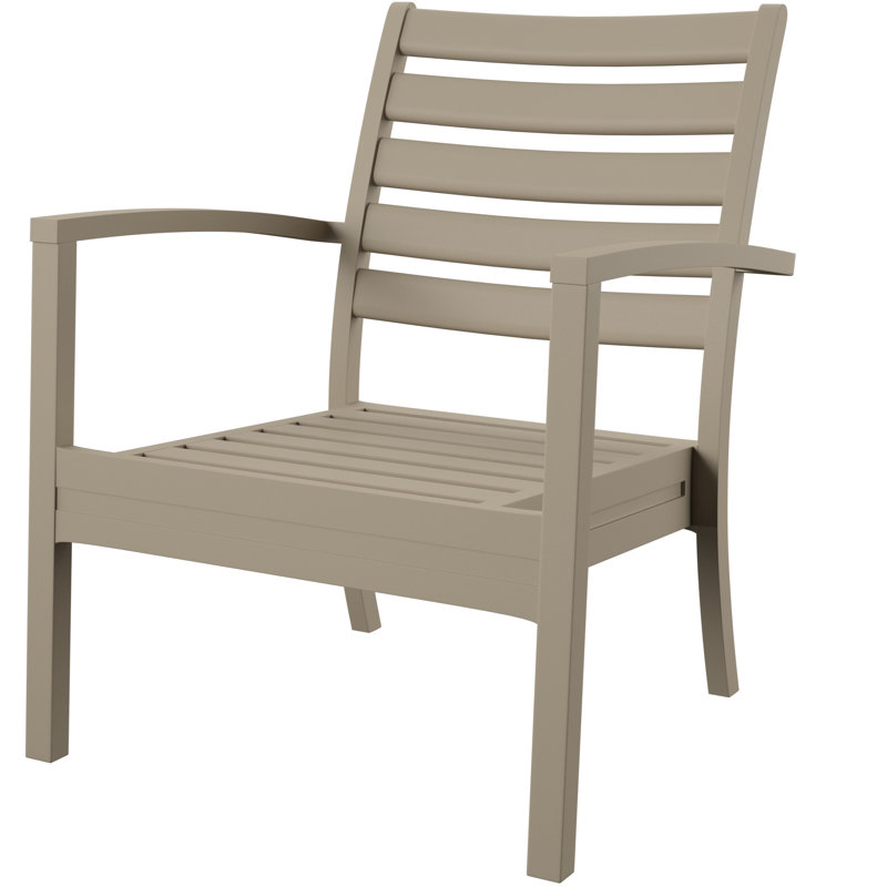Quadis Upholstered Club Chair, Dark Gray, Canvas Charcoal Sunbrella® Canvas
