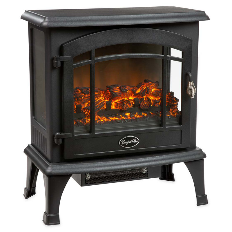 Panoramic Quartz Infrared Stove Heater, Black