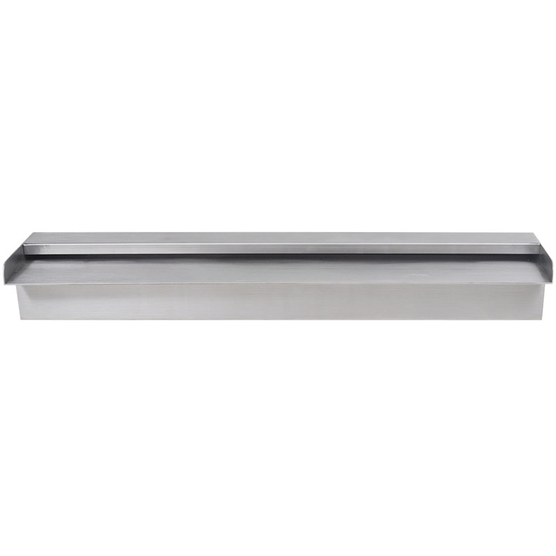 Wheaton Outdoor Stainless Steel Waterfall Fountain, 8cm H x 60cm W x 11.5cm D