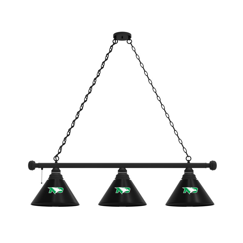 3 - Light Pool Table Lights Pendant, Black, North Dakota