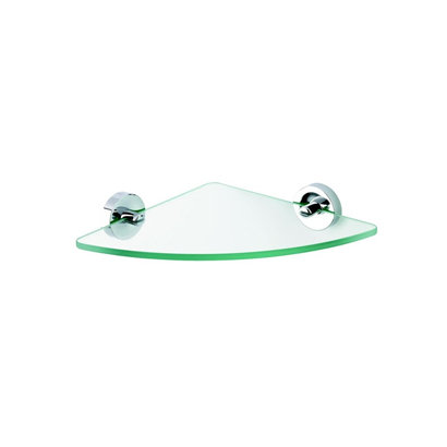 Luna Triangle Glass Corner Shelf