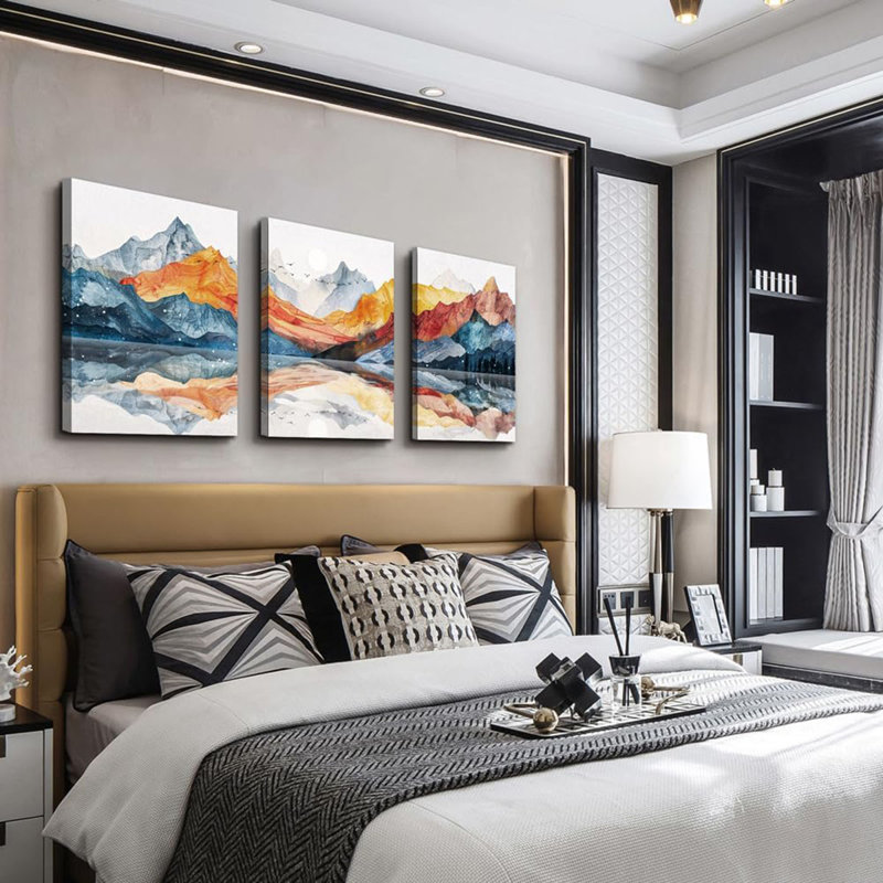 3 Piece Wrapped Canvas Print, 40 cm H x 30 cm W