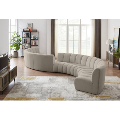 Infinity Upholstered Curved Sectional Symmetrical