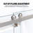 Catalyst 68"- 73" W X 79" H Double Sliding Frameless Shower Door In Brushed Nickel With 3/8" Clear Glass-133996244-96391519