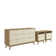 Ensemble de chambre à coucher 3 pièces Bernando - Commode 6 tiroirs et 2 tables de chevet 2 tiroirs