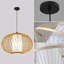 Luminaire suspendu en bambou Rustic Farmhouse
