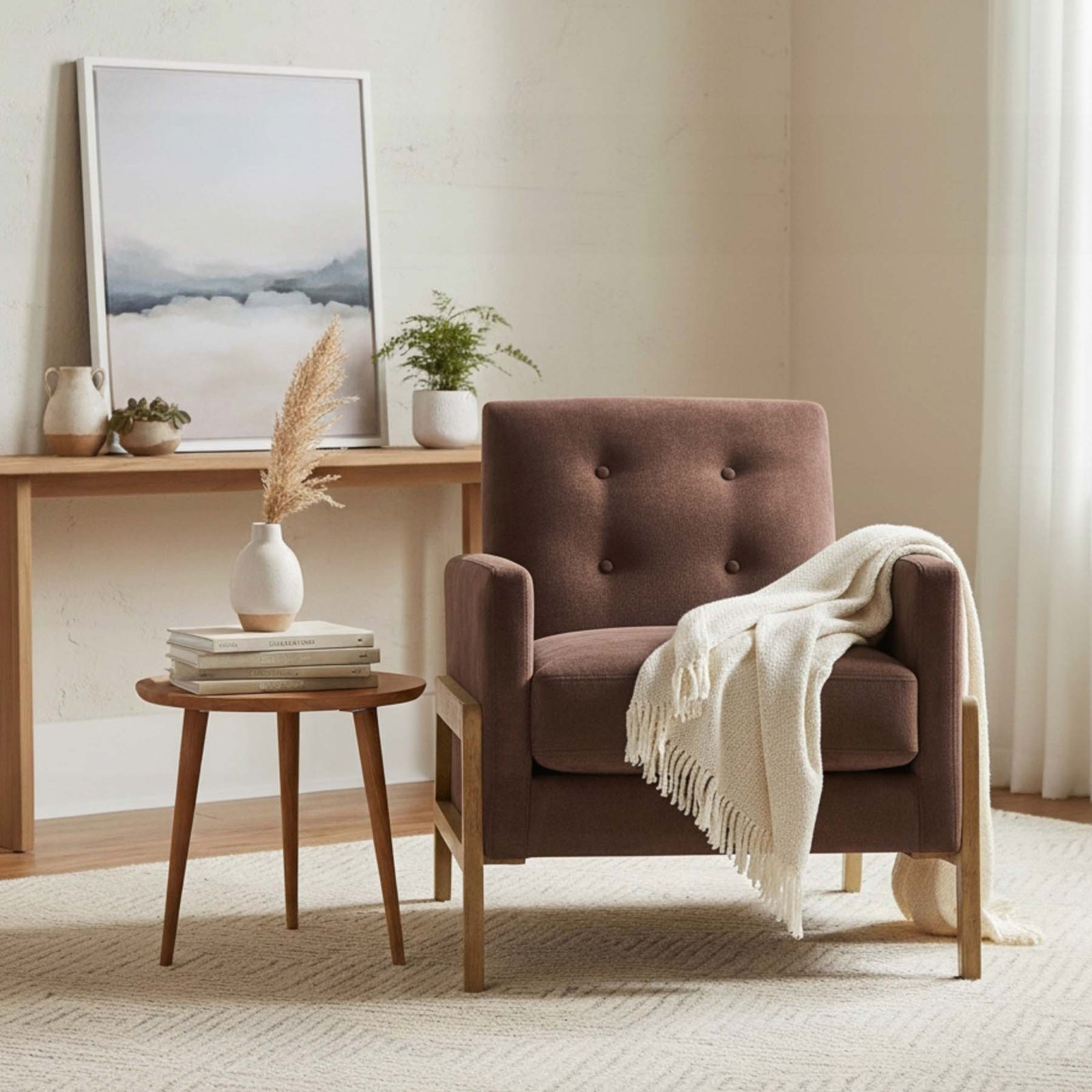 Enni Accent Armchair, Espresso
