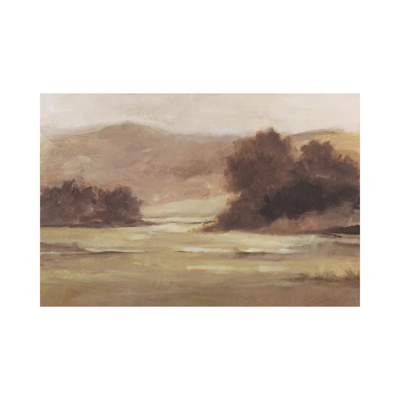Reproduction d’art, "discrète Landscape I" par Ethan Harper, Toile tendue, H 18 po x l 26 po, Sans cadre