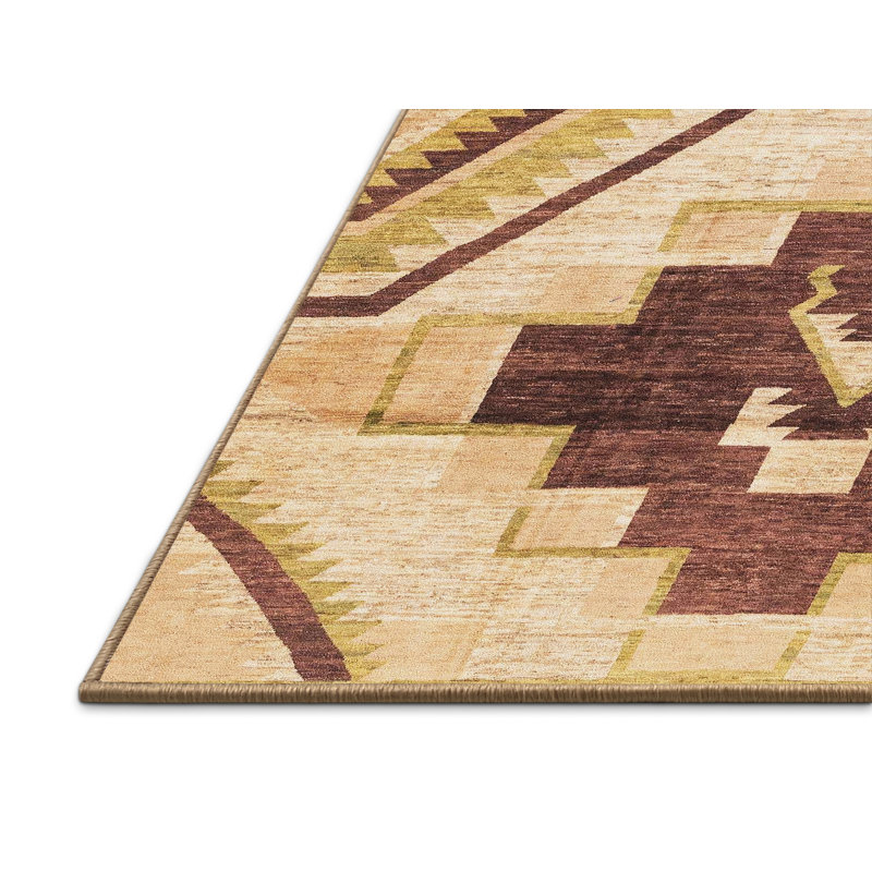Tapis décoratif multicolore à motif abstrait, Rectangle 2 pi x 3 pi