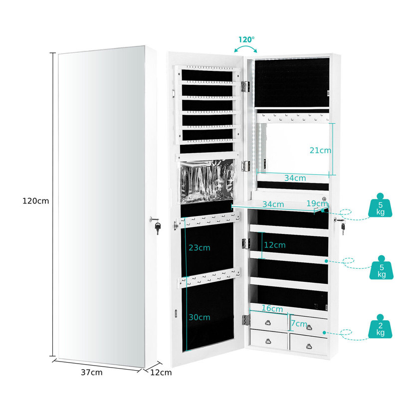 Roelina Wall Jewelry Armoire
