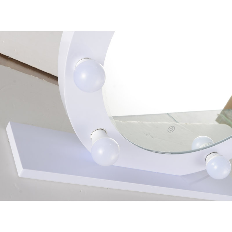 Miroir de salle de bain/meuble-lavabo lumineux Syn, Blanc