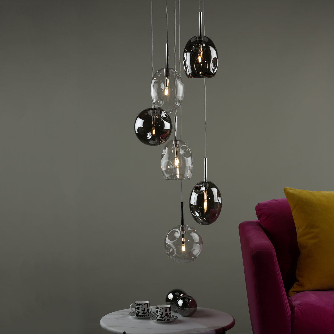 Kensley 6 - Light Chrome Cluster Pendant