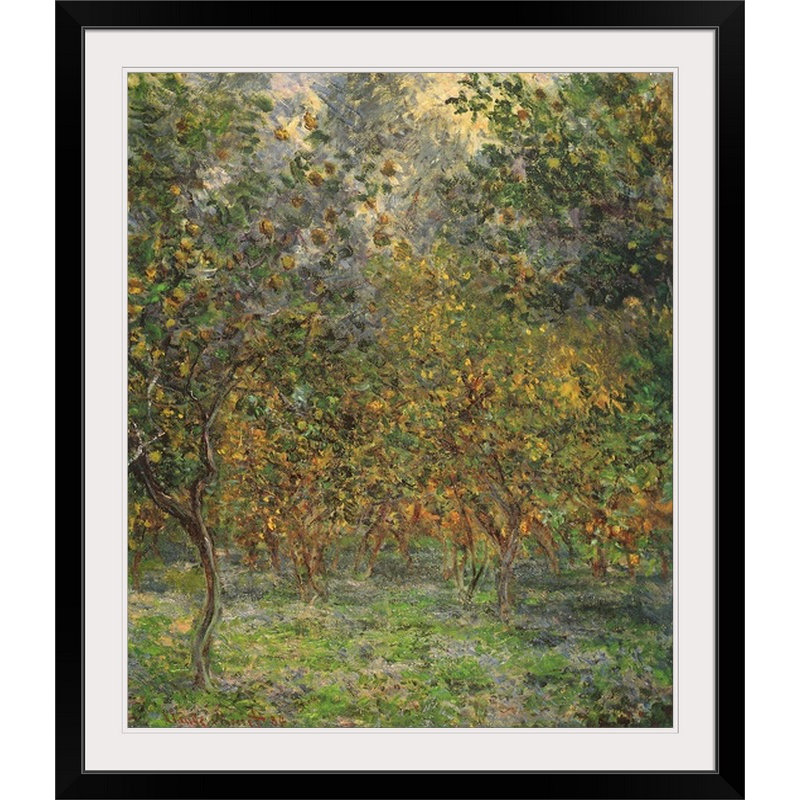 «Lemon Trees» par Claude Monet - impression, Toile, H 30 po x l 24 po x P 1,25 po