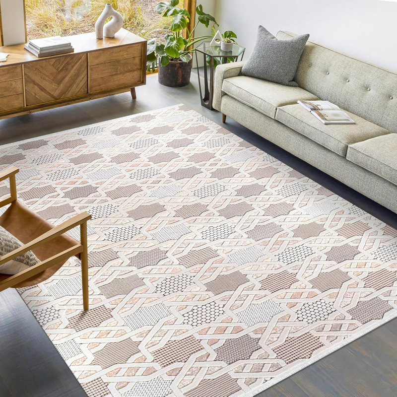 Stylish Area Rugs Soft Entryway Rug Pad Bedroom Rugs Non Slip Floor Mat Indoor Hallway Carpet BY003, Rectangle 160 x 230 cm