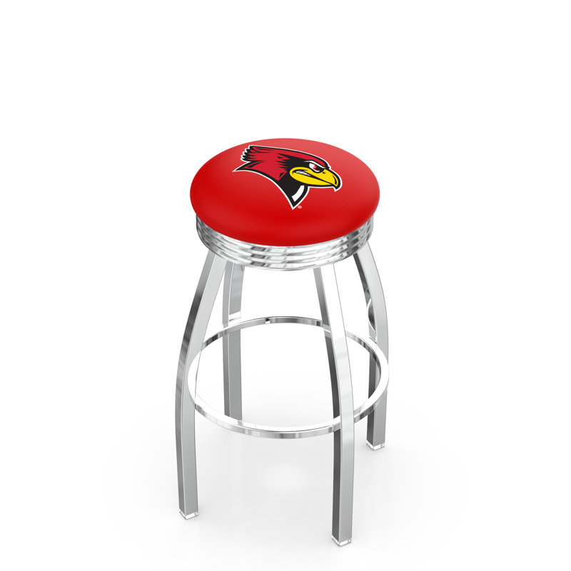 Tabouret de bar Logo Series, Tabouret de bar d'une hauteur de siège de 30 po, Noir soudé uni, Illinois State University