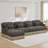 Spacious Chenille L Shaped Sofas, Modern Leopard Style For Home