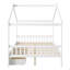 Full Size House Platform Bed With Two Drawers,Headboard And Footboard