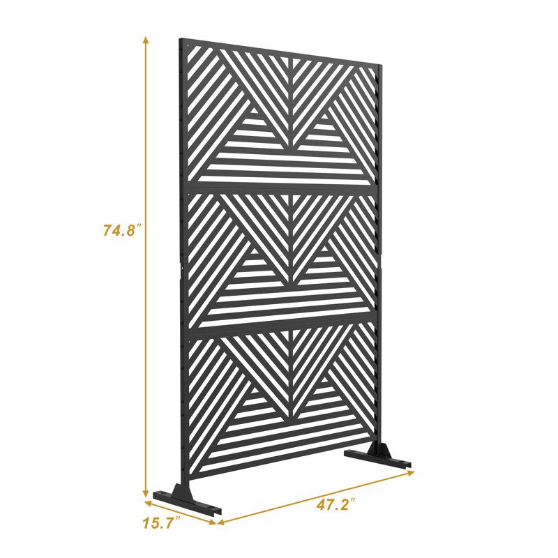 Helary Outdoor Privacy Screen, Black