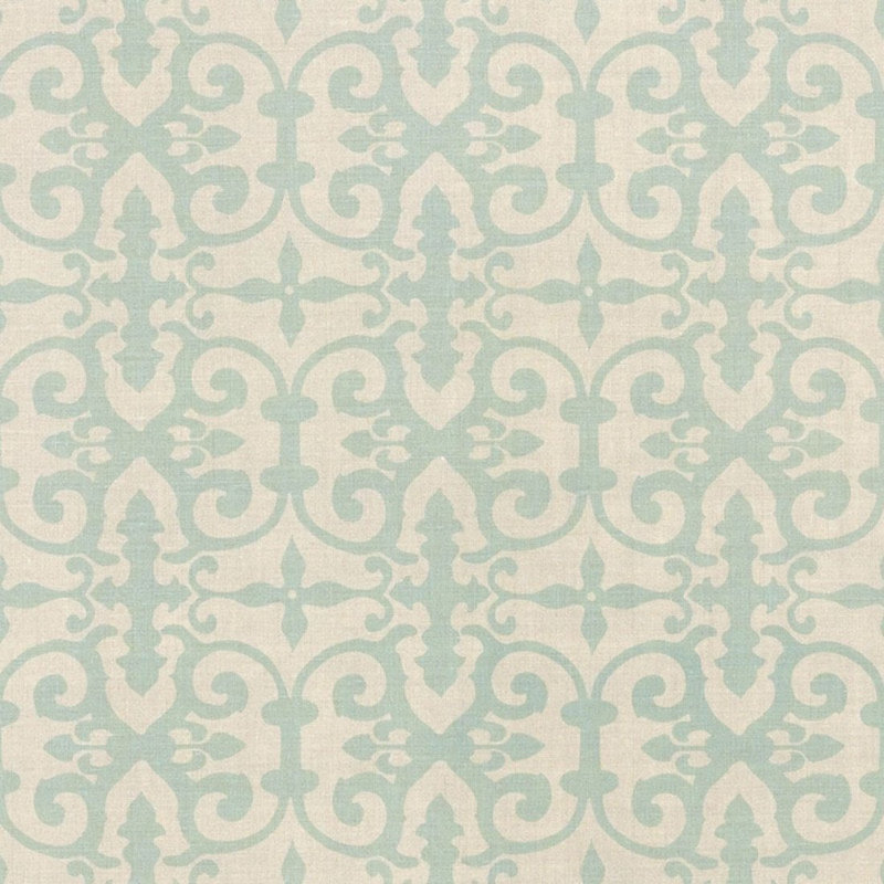 Tissu Schumacher x Veere Grenney Ferne Park, Aigue-marine