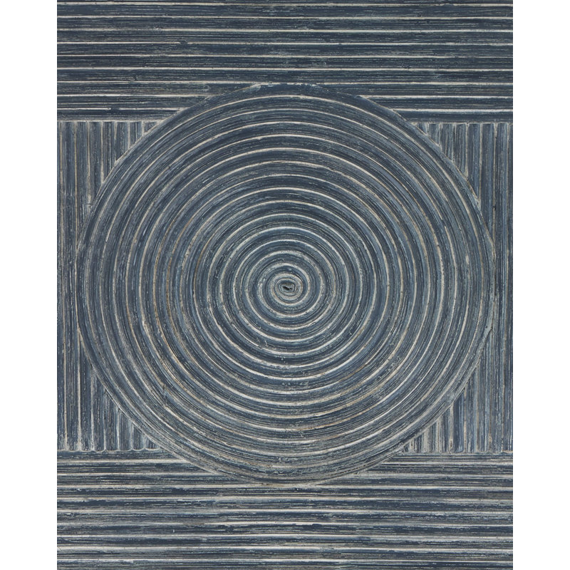 Santos Vintage Side Chair, Barrett Dusk, Gray Polyester Blend, Vintage Navy