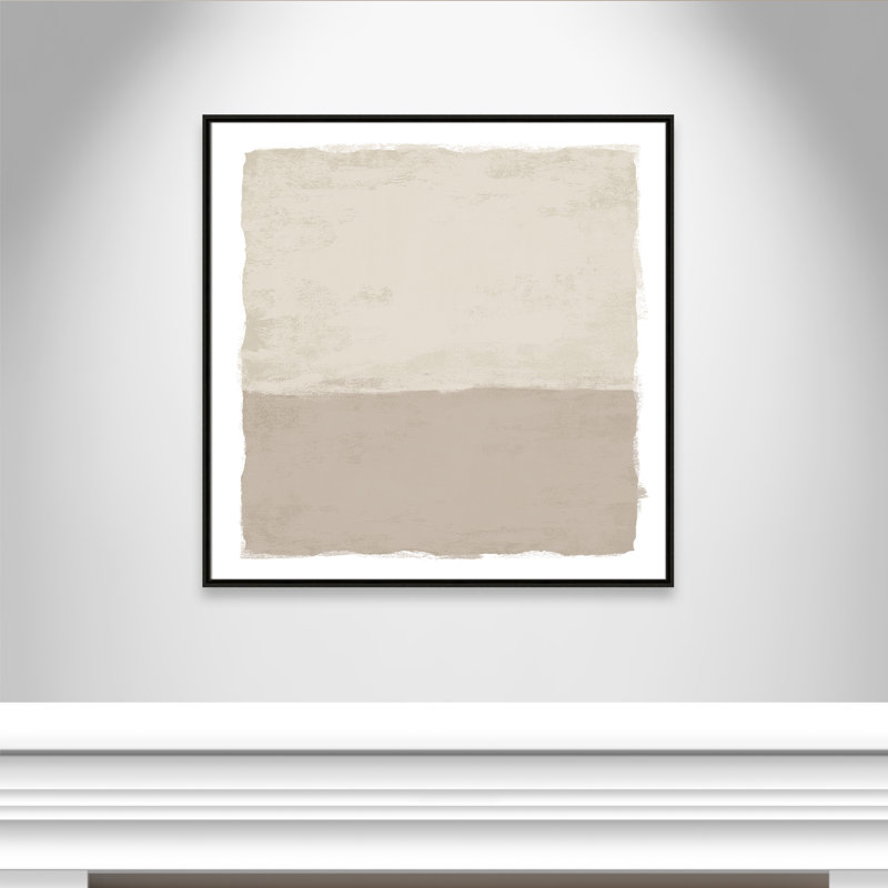 «Silent Sands II» par Natalie Carpentieri, H 37,5 po x l 37,5 po, Espresso