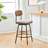 Putney Swivel Upholstered Counter Stool with Metal Frame-1190474177