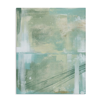 Art mural abstrait vert par Grace Popp