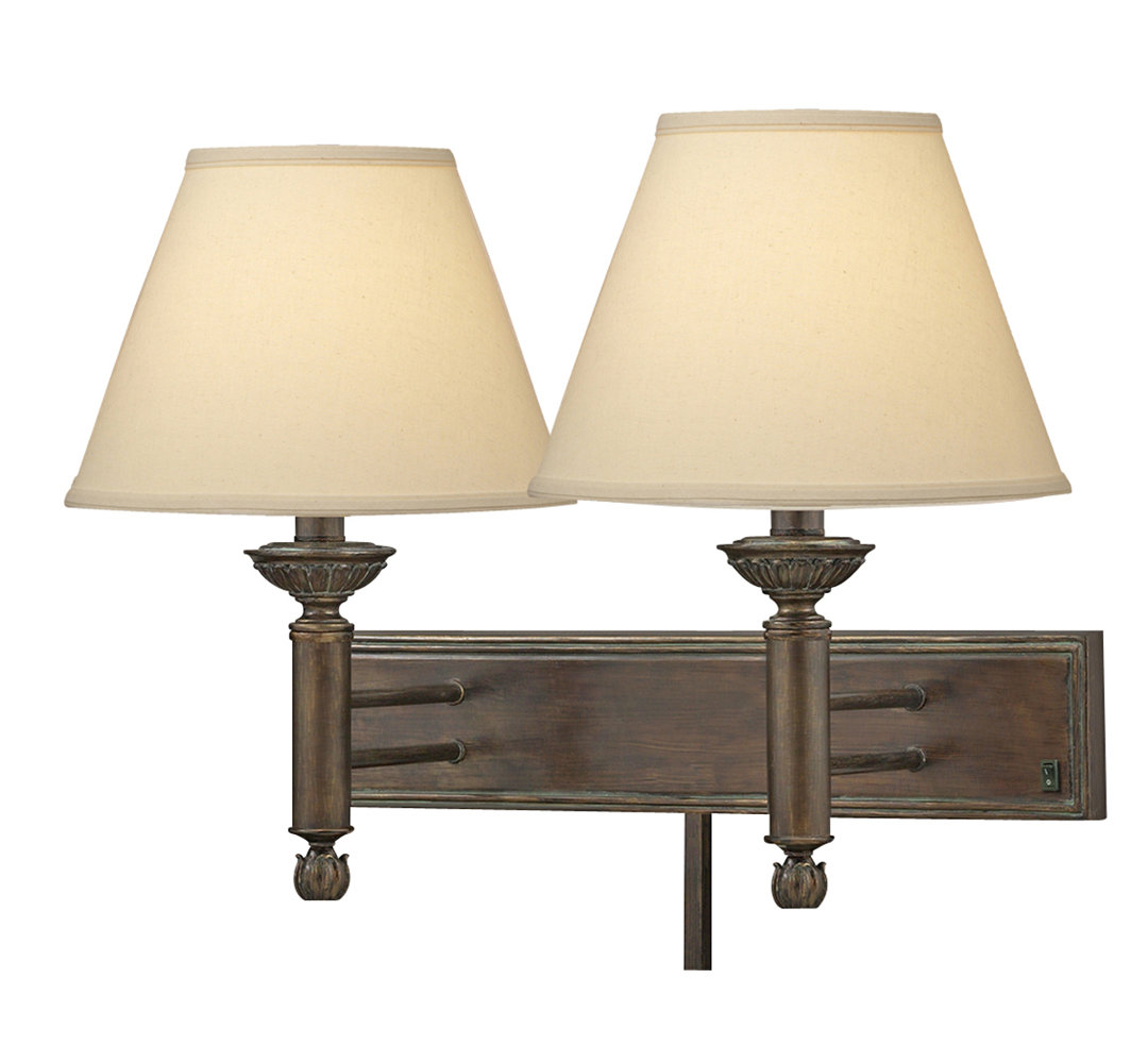 Resin Plug-in Armed Sconce Medallion Lighting