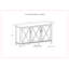 Buffet large en bois massif Ela