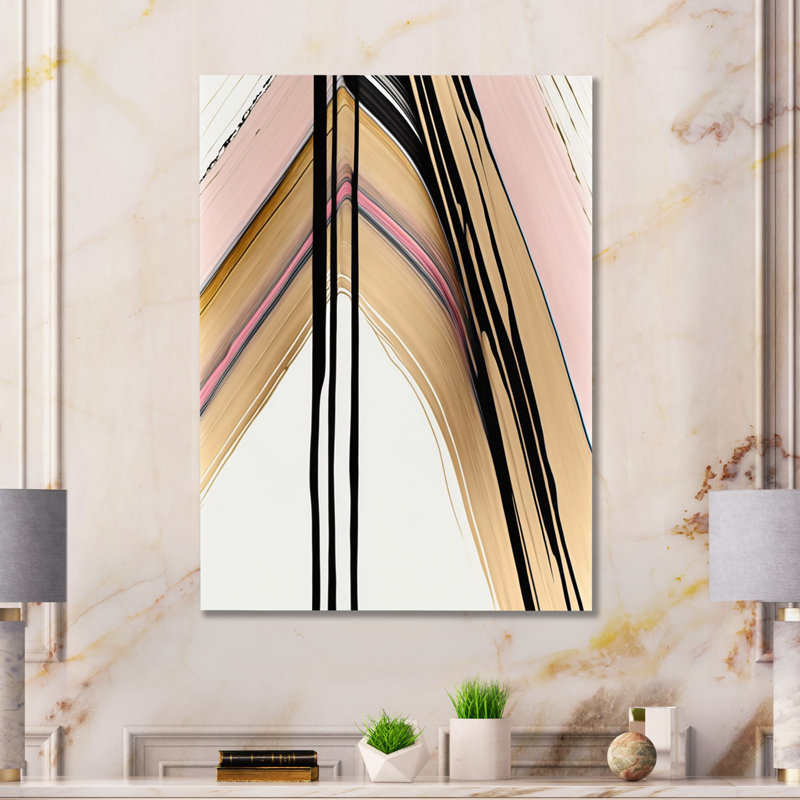 Deunta Abstract Wall Decor on Metal, 20" H x 12" W x 1" D