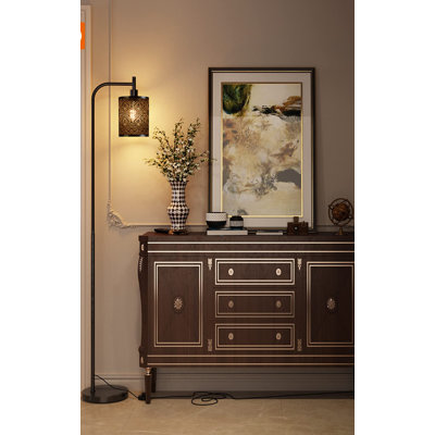 Cedriana 66'' Black LED Task Floor Lamp