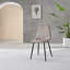 Faux Leather Modern Dining Chairs with Metal Tapered Legs & Diamond Stitching-1395398050-1381174252