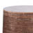 15"W Metal Boho End Table with Drum Design and Textured Finish, Assembled-104200692