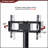 35.4 Inch Black Multi-Function TV Stand with Height Adjustable Bracket and Swivel 3-Tier Shelves