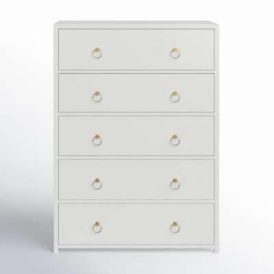 Elin Solid and Manufactured Wood 5-Drawer Dresser