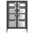 Media Storage Cabinet with Adjustable Shelves and Wheels