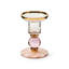 Rosy Check Large Glass Candlestick-1928321707