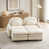 Beige White+2Seat+2Ottoman