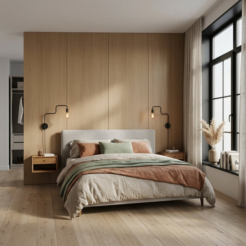 Panneaux muraux décoratifs imperméables SPC - ensemble intérieur 2 pièces (sans verrou)