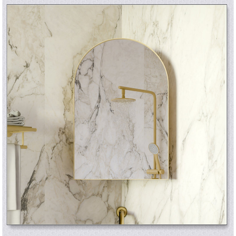 Armoire à pharmacie à DEL avec miroir, organisateur de salle de bain mural avec 3 tablettes et éclairage à intensité variable