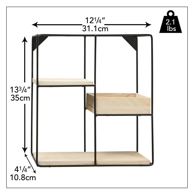 12.2'' W Metal Shelving Unit