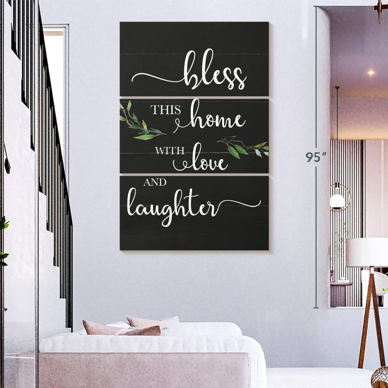 Plaque murale «Love and Laughter II», H 74 po x l 48 po