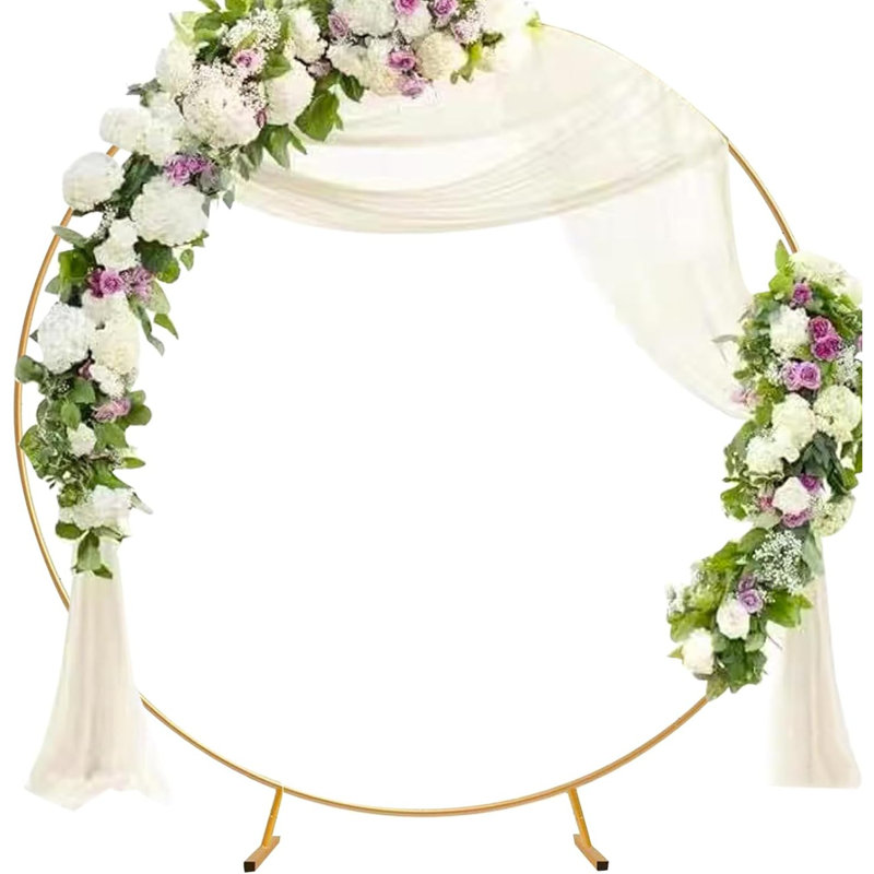 200cm W x 40cm D Metal Arbour in Gold