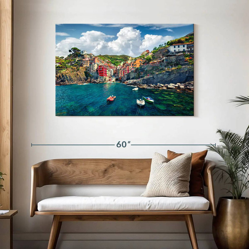Nicci bord de mer Riomaggior, H 30 po x l 45 po