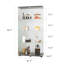 Vitrine à deux portes en verre, noir-503910508