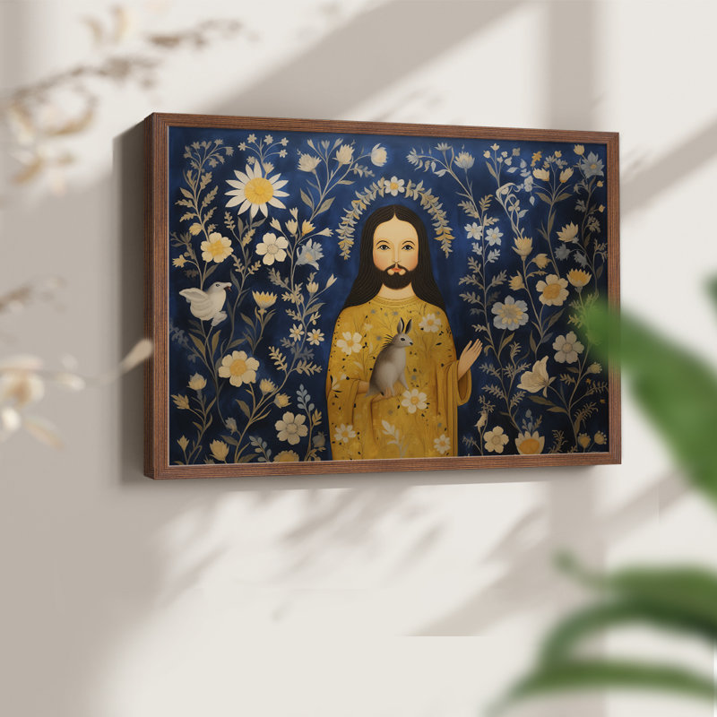 Chirstmas Art-CDII - Reproduction encadrée - Restickable, Noyer, H 22 po x l 28 po