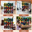 Paravent 4 panneaux à cloisons pliantes Royal Disque vinyle coloré Grille Pop Art Retro Platine vinyle