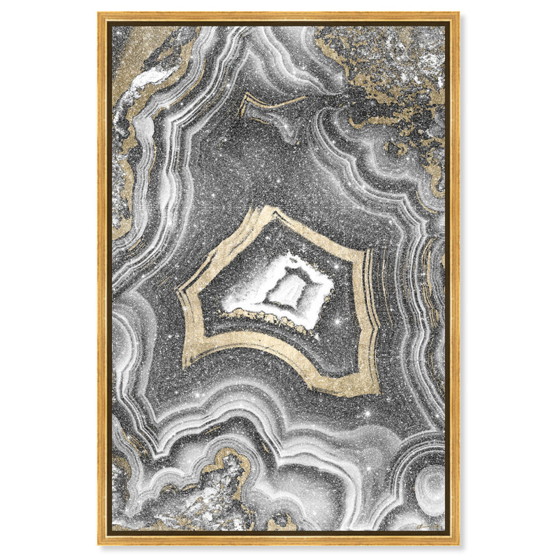 AdoreGeo Diamond Dust Shimmer Abstract Framed Canvas by Oliver Gal, 37" H x 25" W